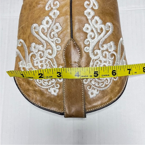 Floral Embroidered Square Toe Western Boot - Picture 14 of 15